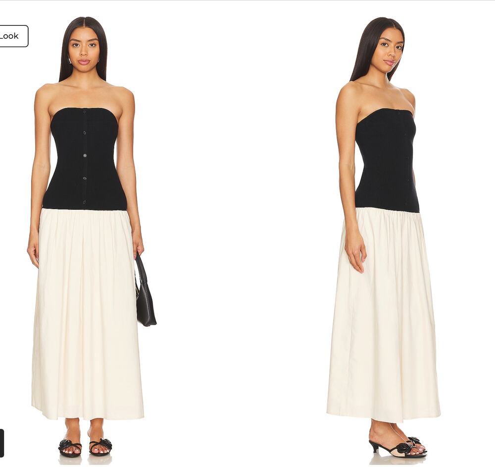 Line and dot dress nwt